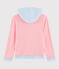 Sudadera con capucha a rayas de algodón de mujer rosa GRETEL/blanco MARSHMALLOW