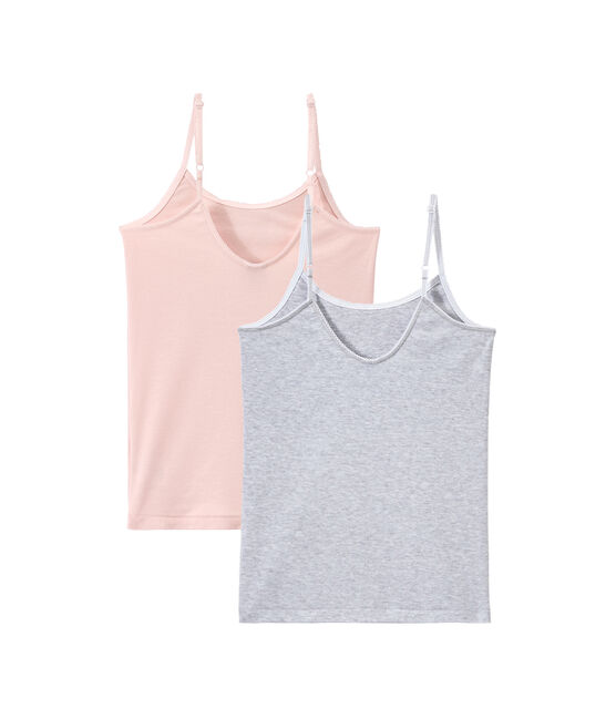 Pack de 2 camisetas de tirantes para niña variante 1