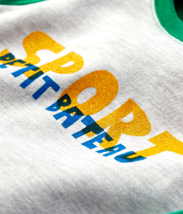 Mono de mulet&oacute;n de beb&eacute;. gris/verde