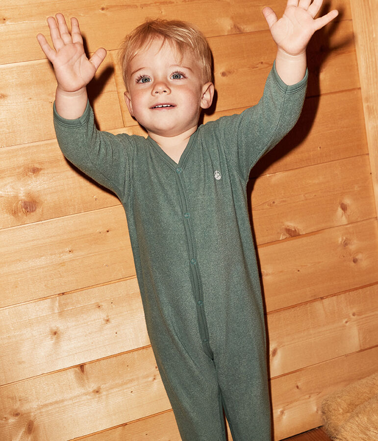 Pelele de rizo para beb&eacute; verde VALLEE