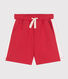 Bermudas cortas infantiles de algodón liso