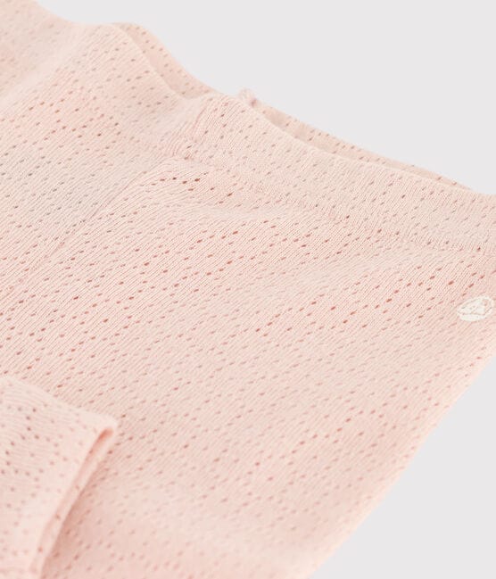 Leggings de algodón calado para bebé rosa SALINE