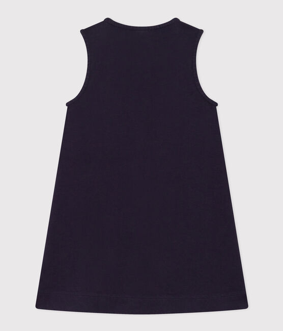 Vestido de algodón sin mangas para niña azul SMOKING
