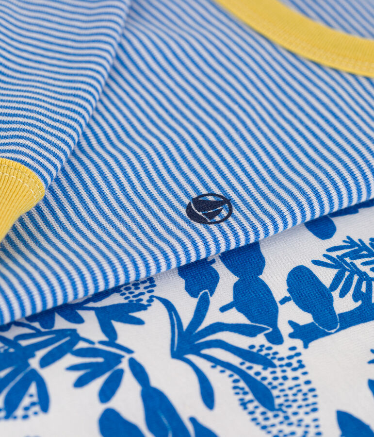 Juego de 2 pijamas infantiles de algod&oacute;n multicolor