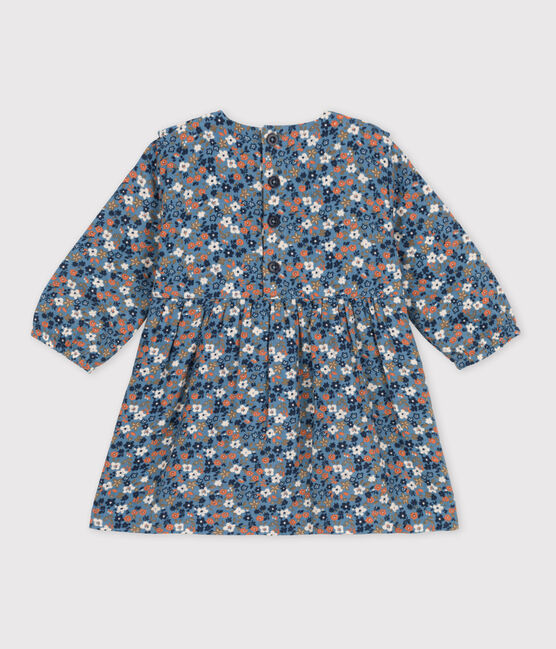 Vestido estampado de manga larga de gasa de algodón para bebé ROVER/ MULTICO