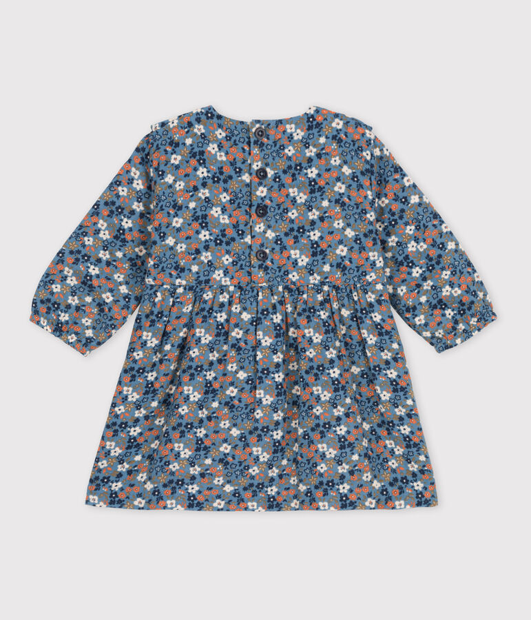 Vestido estampado de manga larga de gasa de algod&oacute;n para beb&eacute; ROVER/ MULTICO