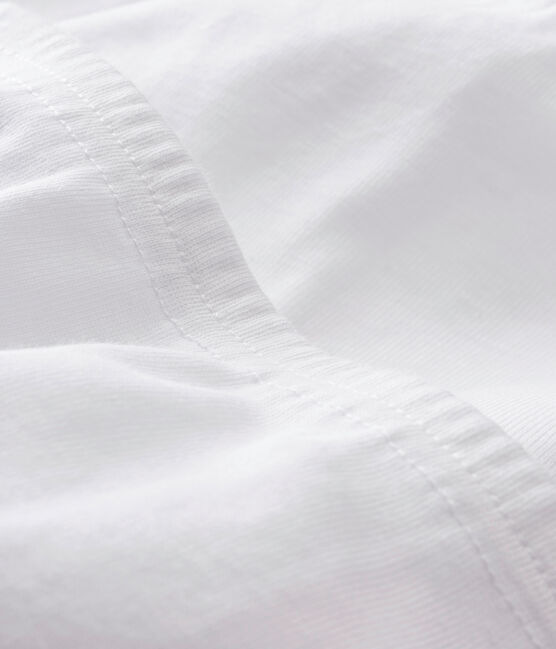 Juego de 2 pantalones con pies para bebé blanco ECUME