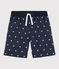 Short de baño reciclado de niño azul SMOKING/blanco MARSHMALLOW