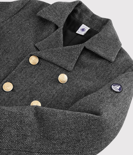 Chaqueta de paño para niño gris CITY CHINE
