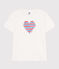 Camiseta Recta de algodón liso para mujer blanco MARSHMALLOW