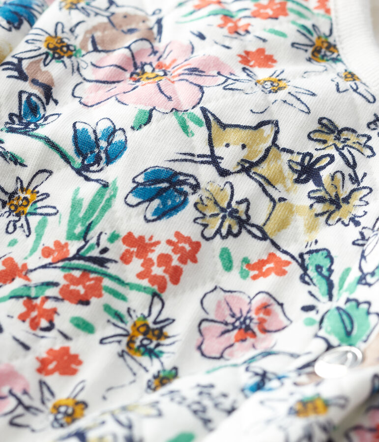 C&aacute;rdigan de t&uacute;bico de ni&ntilde;a blanco/multicolor