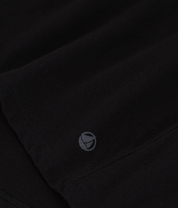 Camiseta LA RECTA de algod&oacute;n con cuello redondo para mujer negro