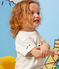 Camiseta Monsieur Madame de algodón de bebé blanco MARSHMALLOW