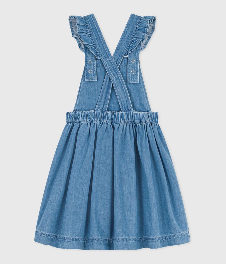 Pichi infantil de algod&oacute;n azul DENIM CLAIR
