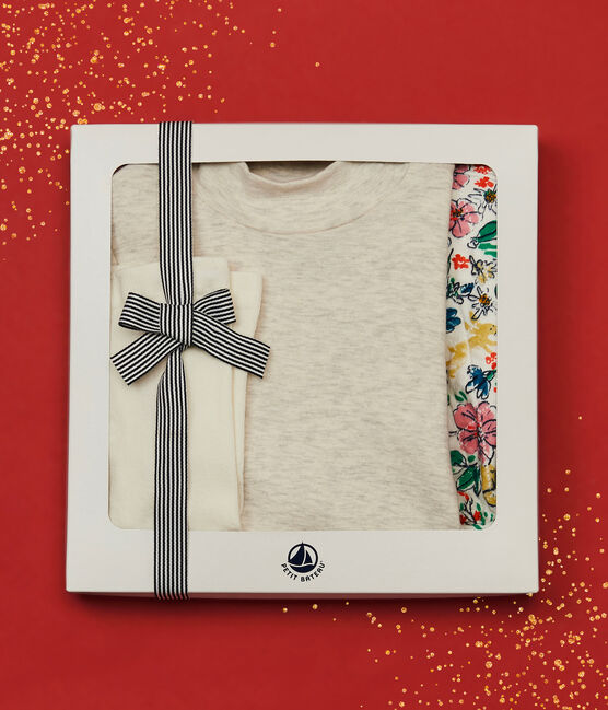 Estuche de regalo con vestido y medias de niña variante 1