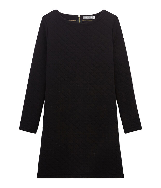 Vestido recto de t&uacute;bico para mujer negro/amarillo