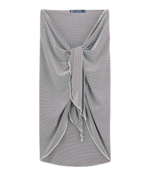 Pareo para mujer azul/blanco