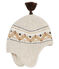 Gorrito en punto Jacquard para bebé niño beige CREAMY CHINE