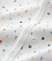 Pelele de bebé con estampado de letras multicolores de algodón orgánico blanco MARSHMALLOW/blanco MULTICO