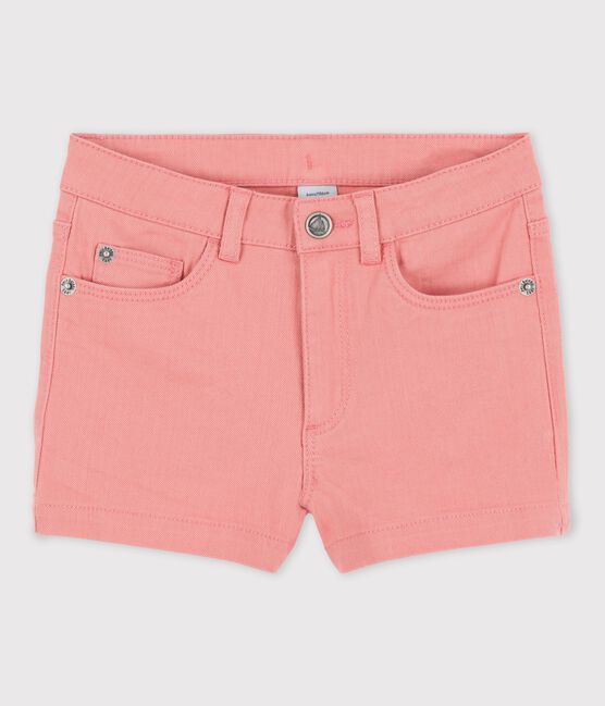 Shorts de tejido vaquero para niña rosa PAPAYE