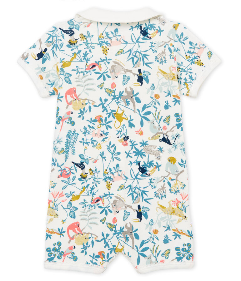 Mono corto de punto para beb&eacute; ni&ntilde;a blanco MARSHMALLOW/blanco MULTICO