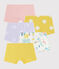 Juego de 5 culottes para niña pequeña variante 1