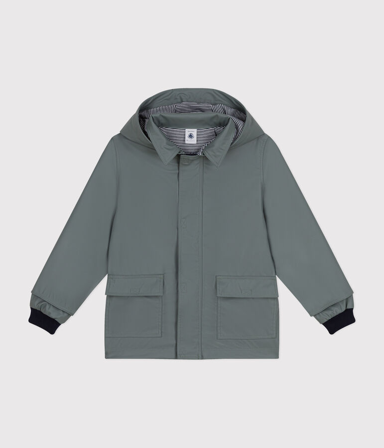 Impermeable emblem&aacute;tico reciclado para ni&ntilde;a/ni&ntilde;o verde THUYA