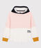 Sudadera con capucha de felpa de niña rosa MINOIS/blanco MARSHMALLOW
