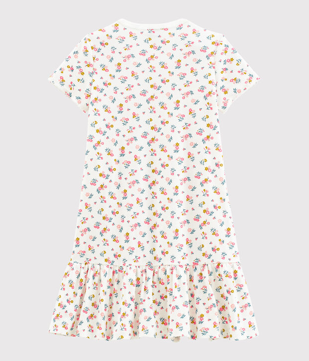 Camis&oacute;n para ni&ntilde;a de punto blanco/multicolor