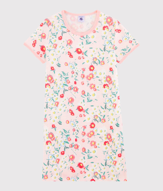 Camisón para niña de punto blanco MARSHMALLOW/blanco MULTICO
