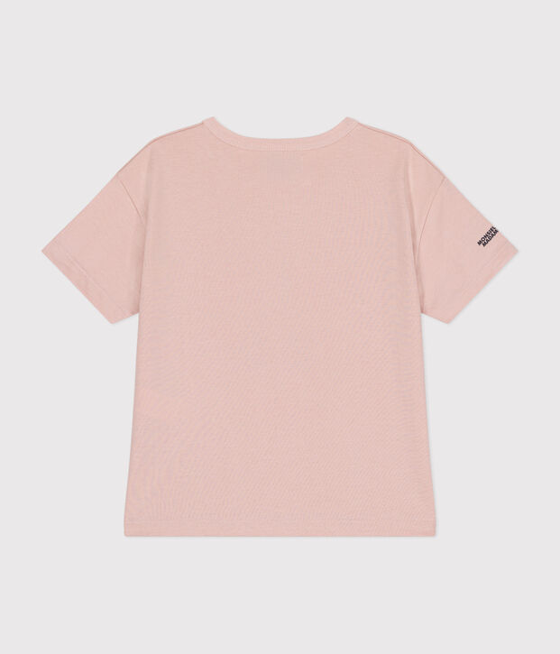Camiseta infantil Monsieur Madame de algod&oacute;n rosa