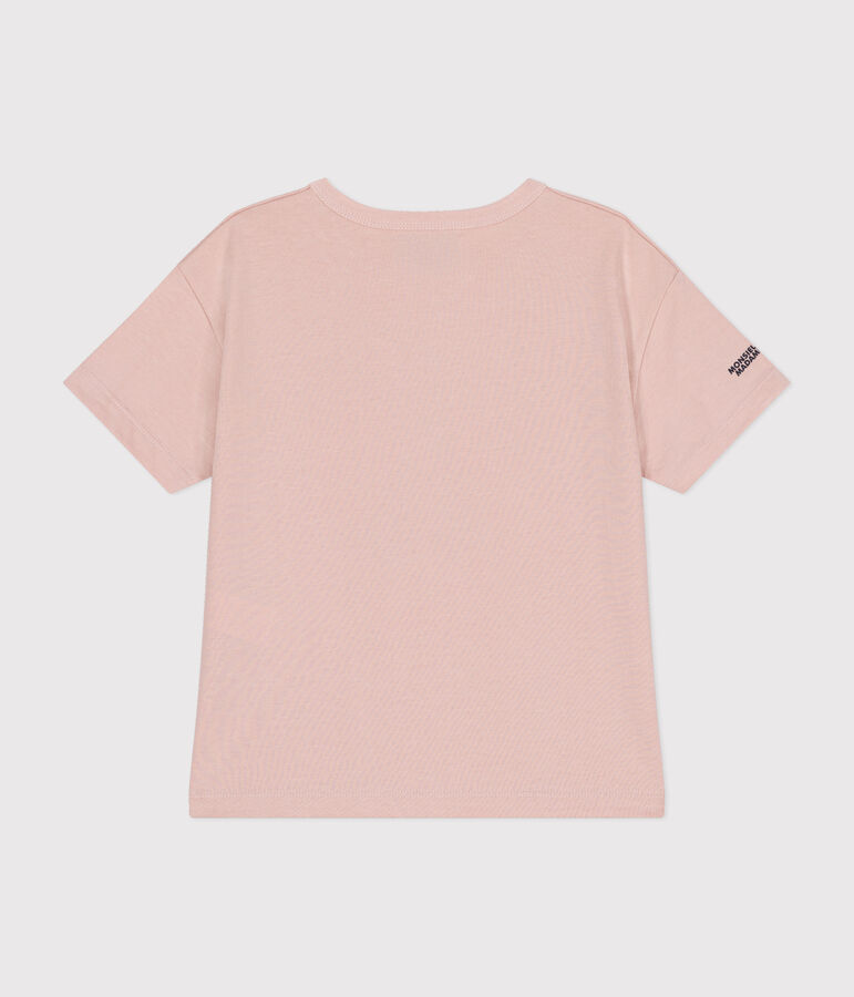 Camiseta infantil Monsieur Madame de algod&oacute;n rosa SALINE