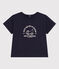 Camiseta de manga corta de jersey ligero para bebé azul SMOKING