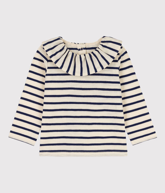 Blusa de punto ligero de manga larga para bebé blanco AVALANCHE/ MEDIEVAL