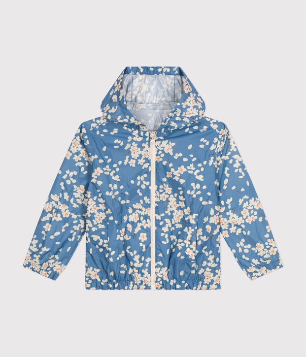 Cortavientos ligero de ni&ntilde;a azul/multicolor