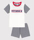 Pijama corto Petit Bateau de algodón para niño/niña