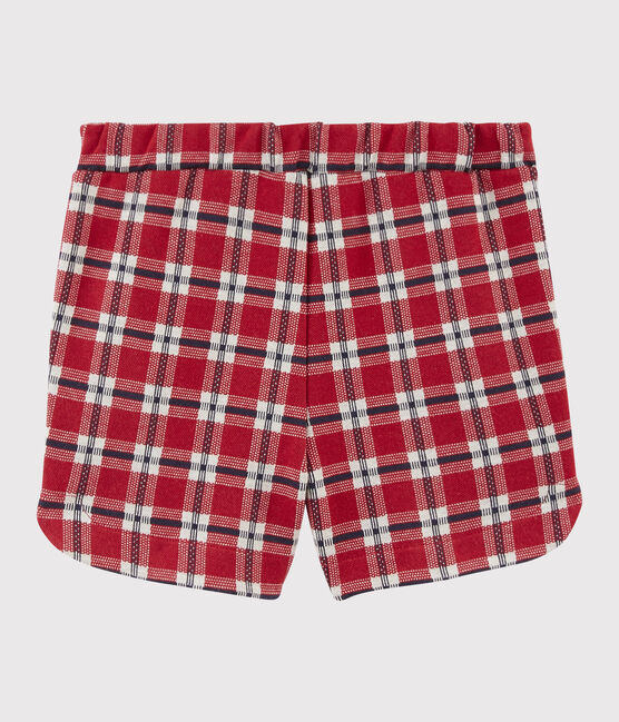 Short de punto para niña rojo TERKUIT/blanco MULTICO