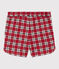 Short de punto para niña rojo TERKUIT/blanco MULTICO