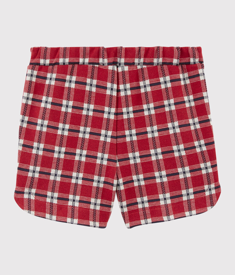 Short de punto para ni&ntilde;a rojo TERKUIT/blanco MULTICO