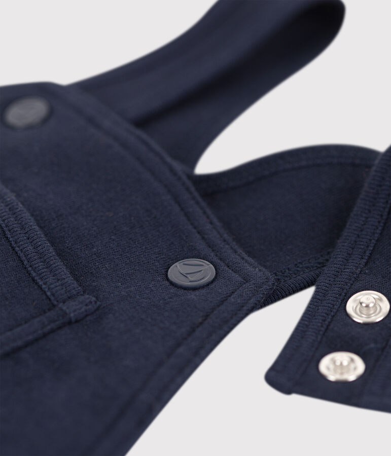 Peto largo de punto grueso para beb&eacute; azul SMOKING