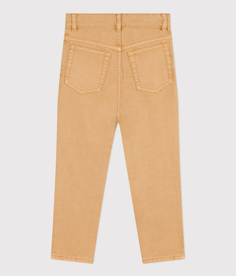 Pantal&oacute;n vaquero para ni&ntilde;o beige