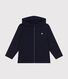 Sudadera con cremallera y capucha de punto de niño
