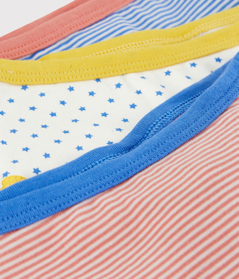 Juego de 3 braguitas milrayas de algod&oacute;n org&aacute;nico de ni&ntilde;a multicolor