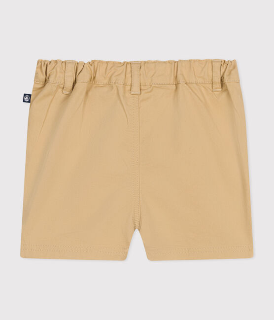 Pantalón corto de sarga de bebé beige FACILE