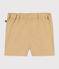 Pantalón corto de sarga de bebé beige FACILE