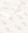 Pelele de terciopelo de bebé blanco MARSHMALLOW/gris ARGENT