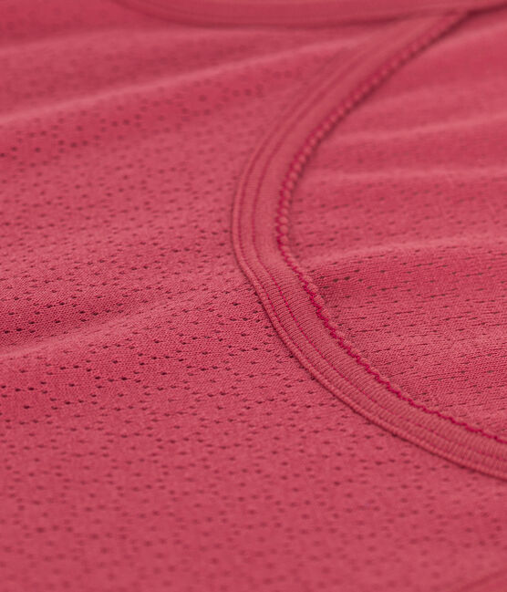 Camisón liso de algodón calado para mujer rosa PAPI