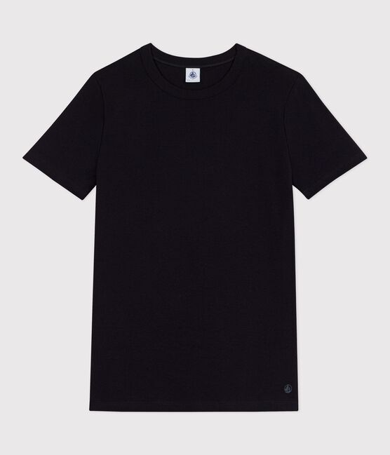 Camiseta Iconique de manga corta de punto liso para mujer negro BLACK