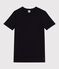 Camiseta Iconique de manga corta de punto liso para mujer negro BLACK