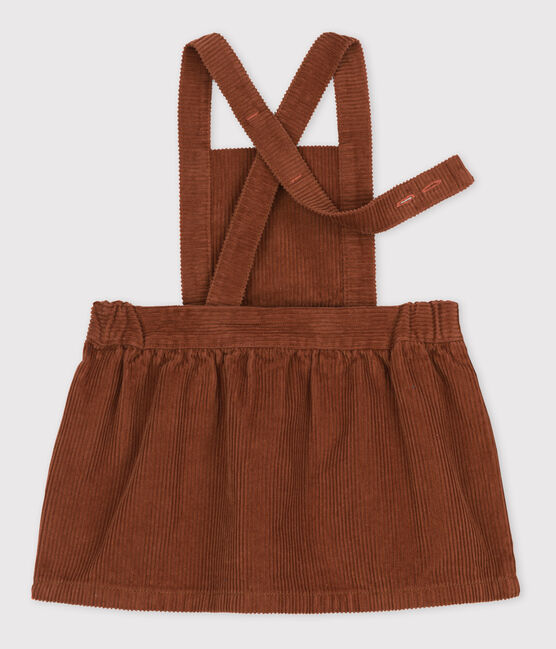 Vestido sin mangas de pana para bebé marron CINA